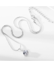 Elegantní set šperků Couleurs - přívěsek s řetízkem a náušnice se třpytivými zirkony