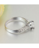 Luxusní stříbrný prsten se zirkony z pravého stříbra (925/1000)