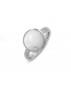 Ocelový prsten Gemstone s přírodním kamenem - chirurgická ocel 316L