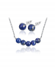 Ocelový set Gemstone Beads s přírodními kameny - Lapis Lazuli