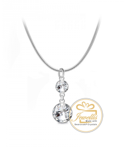 Ocelový náhrdelník Rivoli Chandelier s krystaly Swarovski - chirurgická ocel 316L