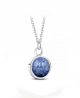 Ocelový náhrdelník Round Gemstone s přírodním kamenem - chirurgická ocel 316L